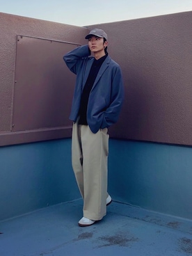 「Oriens JOURNAL STANDARD（オリエンス ジャーナルスタンダード）のアイテム（パンツ）」を使った、Naokiさん（メンズ・179cm）の秋コーディネート