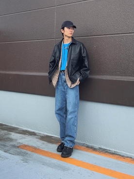 「アイテム（ブルゾン）」を使った、Naokiさん（メンズ・179cm）の秋コーディネート