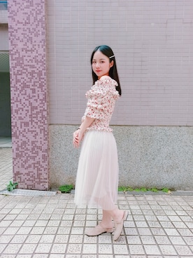 「NET（ネット）のアイテム（スカート）」を使った、Hillda🇹🇼さん（レディース・150cm）の秋コーディネート