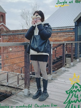 「アイテム（パーカー）」を使った、きみひこさん（レディース・170cm）の冬コーディネート