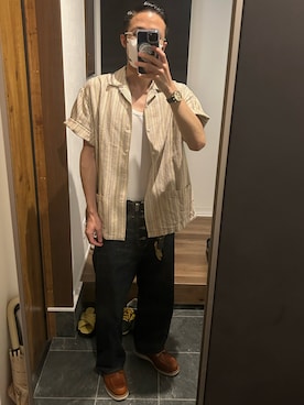 「RED WING（レッドウィング）のアイテム」を使った、Reomaさん（メンズ・171cm）の夏コーディネート