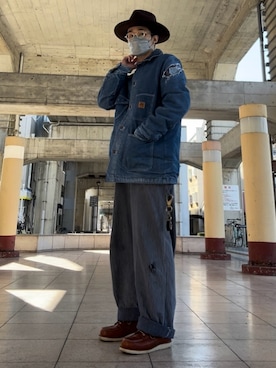 「レッドウィング」｜Reomaさん（メンズ・171cm）の秋コーディネート