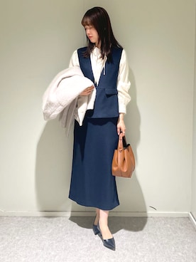 天本さん（レディース・165cm）の冬コーディネート