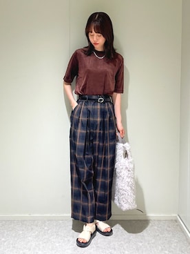 天本さん（レディース・165cm）の秋コーディネート