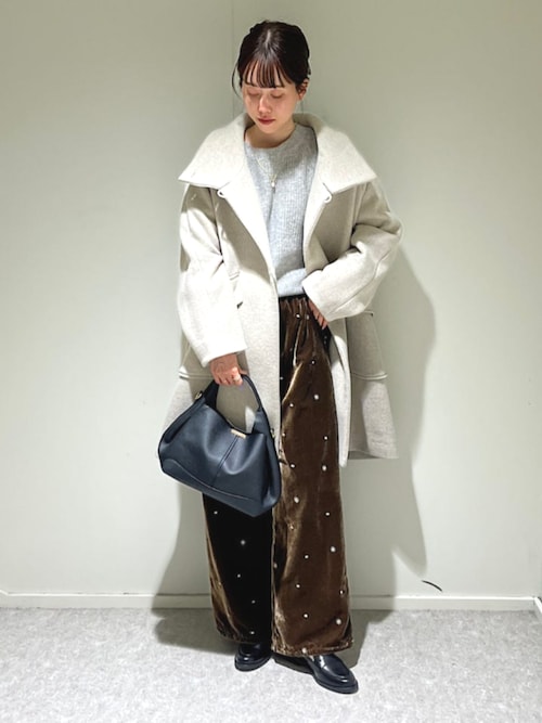 ⭐︎美品⭐︎ヘブンアンドアース　コート　　真冬 SHIPS any: カシミヤ ミックス スタンドカラー ミドル コート（その他