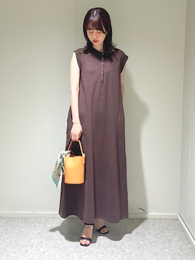 「SHIPS any（シップス エニィ）のアイテム」を使った、天本さん（レディース・165cm）の夏コーディネート