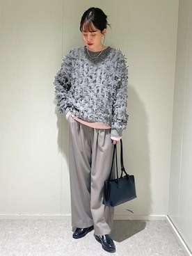 「イエベ春」｜天本さん（レディース・165cm）の秋コーディネート