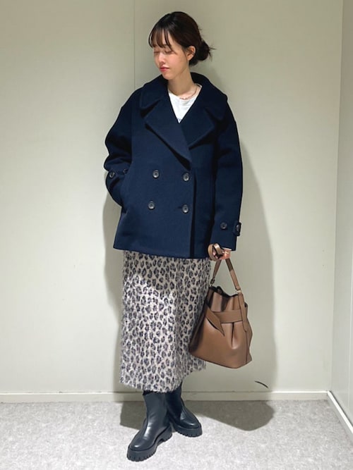 SHIPS any: カシミヤ ミックス テーラード ショート Pコート