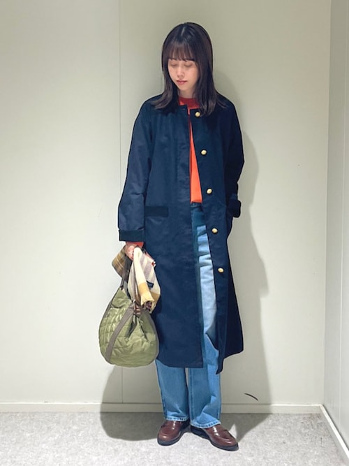 SHIPS any: ステンカラー Aライン ロング コート（ステンカラー