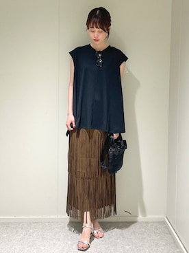 天本さん(レディース・165cm)の夏コーディネート