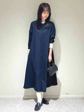 「VELETTO（ベレット）のアイテム」を使った、天本さん（レディース・165cm）の春コーディネート