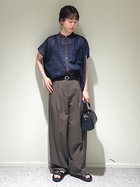 天本さん(レディース・165cm)の夏コーディネート