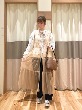 「SM2（エスエムツー）のアイテム（ワンピース/ドレス）」を使った、ym.さん（レディース・160cm）の冬コーディネート