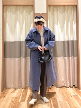 「Samansa Mos2 blue（サマンサモスモスブルー）のアイテム（スウェット）」を使った、ym.さん（レディース・160cm）の秋コーディネート