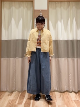 「Samansa Mos2（サマンサ モスモス）のアイテム（パンツ）」を使った、ym.さん（レディース・160cm）の春コーディネート