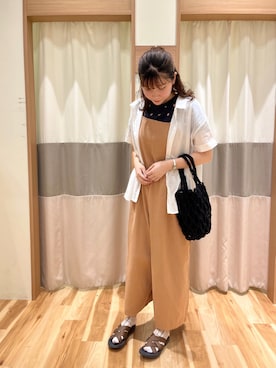 「SM2（エスエムツー）のアイテム（オールインワン・サロペット）」を使った、ym.さん（レディース・160cm）の夏コーディネート