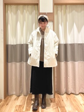 「Samansa Mos2 blue（サマンサモスモスブルー）のアイテム（スウェット）」を使った、ym.さん（レディース・160cm）の冬コーディネート