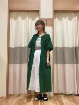 「SM2（エスエムツー）のアイテム（ワンピース/ドレス）」を使った、ym.さん（レディース・160cm）の夏コーディネート