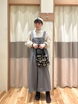 「SM2（エスエムツー）のアイテム（オールインワン・サロペット）」を使った、ym.さん（レディース・160cm）の冬コーディネート