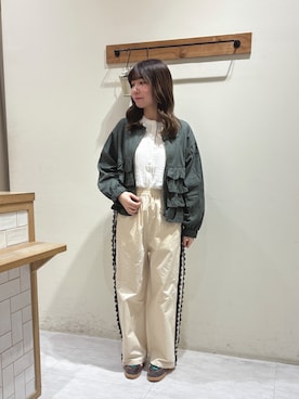 「SM2（エスエムツー）のアイテム（ジャケット/アウター）」を使った、ym.さん（レディース・160cm）の春コーディネート