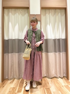 「SM2（エスエムツー）のアイテム（ワンピース/ドレス）」を使った、ym.さん（レディース・160cm）の夏コーディネート