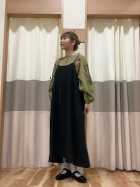 「SM2（エスエムツー）のアイテム（ワンピース/ドレス）」を使った、ym.さん（レディース・160cm）の秋コーディネート
