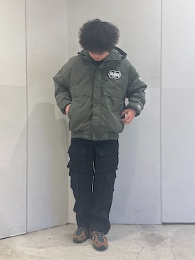 「XLARGE（エクストララージ）のアイテム（ブルゾン）」を使った、木村　拓海さん（メンズ・173cm）の冬コーディネート