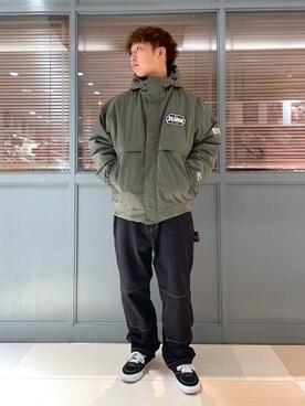 「XLARGE（エクストララージ）のアイテム（ナイロンジャケット）」を使った、木村　拓海さん（メンズ・173cm）の秋コーディネート