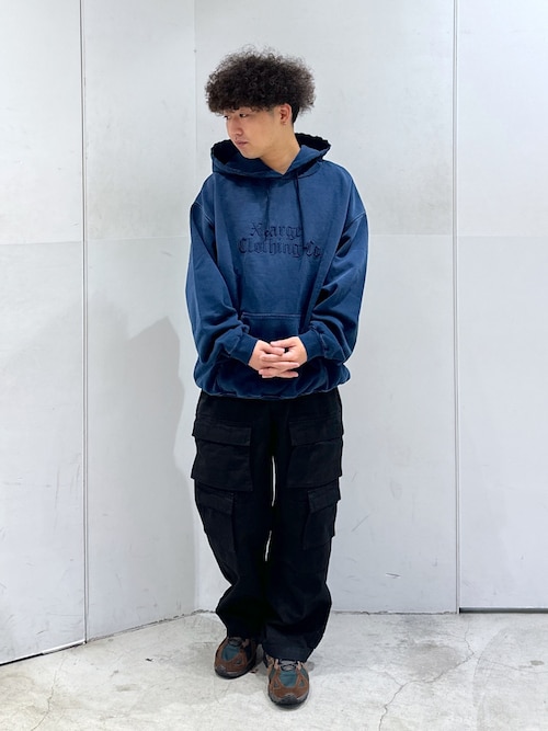 OLD ENGLISH BLEACHED HOODED SWEATSHIRT（パーカー）｜XLARGE