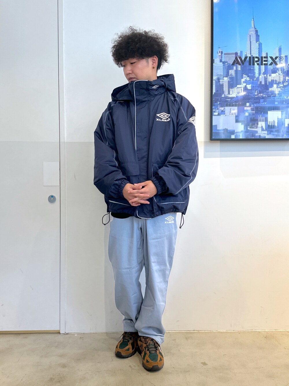 木村 拓海(XLARGE/X-girlお台場（XLARGE）)｜UMBROのブルゾンを使った 