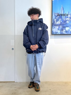 XLARGE×UMBRO PUFFER JACKETを使った人気ファッションコーディネート 