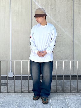 「XLARGE（エクストララージ）のアイテム（帽子）」を使った、木村　拓海さん（メンズ・173cm）の春コーディネート