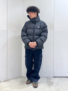 「XLARGE（エクストララージ）のアイテム（ダウンジャケット/コート）」を使った、木村　拓海さん（メンズ・173cm）の冬コーディネート