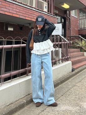 小南優歩さん(レディース・163cm)の冬コーディネート