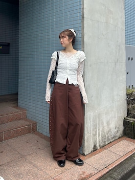 小南優歩さん（レディース・163cm）の春コーディネート