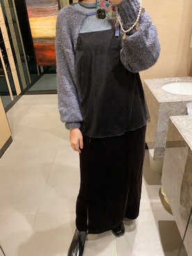 「LILY BROWN（リリーブラウン）のアイテム（ワンピース/ドレス）」を使った、venus15さん（レディース・170cm）の冬コーディネート