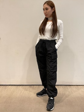 「裏地起毛」｜LUKAさん（レディース・155cm）の冬コーディネート