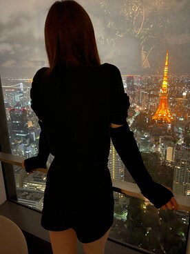 「ルーズソックス」｜「アイテム（その他）」を使った、LUKAさん（レディース・155cm）の秋コーディネート