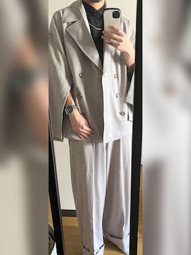 「epnok（エプノック）のアイテム（テーラードジャケット）」を使った、masaさん（メンズ・170cm）の春コーディネート