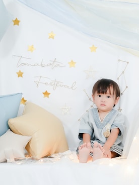 「男の子ベビー」｜AORIさん（キッズ・80cm）の夏コーディネート