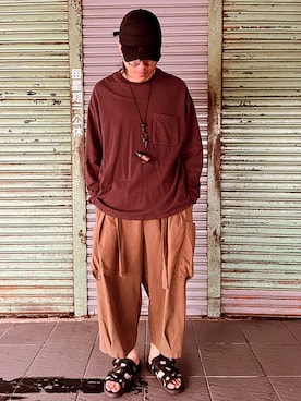 「VISVIM（ビズビム）のアイテム（シューズ）」を使った、Reset🇹🇼さん（メンズ・178cm）の秋コーディネート