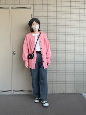 「セリーヌ」｜「アイテム（スラックス）」を使った、canata*さん（レディース・161cm）の秋コーディネート