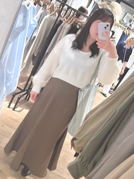 「Meiru（メイル）のアイテム」を使った、ひるねさん（レディース・150cm）の春コーディネート