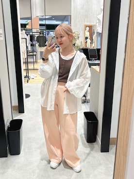 「FILA（フィラ）のアイテム」を使った、なおさん（レディース・160cm）の夏コーディネート