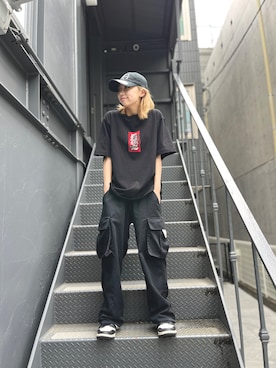 「BlackEyePatch（ブラックアイパッチ）のアイテム」を使った、Momoka Imaiさん（レディース・152cm）の春コーディネート