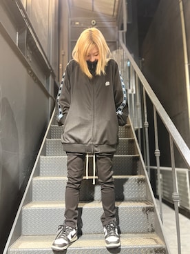 「BlackEyePatch（ブラックアイパッチ）のアイテム（ジャケット/アウター）」を使った、Momoka Imaiさん（レディース・152cm）の春コーディネート