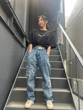 「ヘソだし」｜Momoka Imaiさん（レディース・152cm・20代）の夏コーディネート