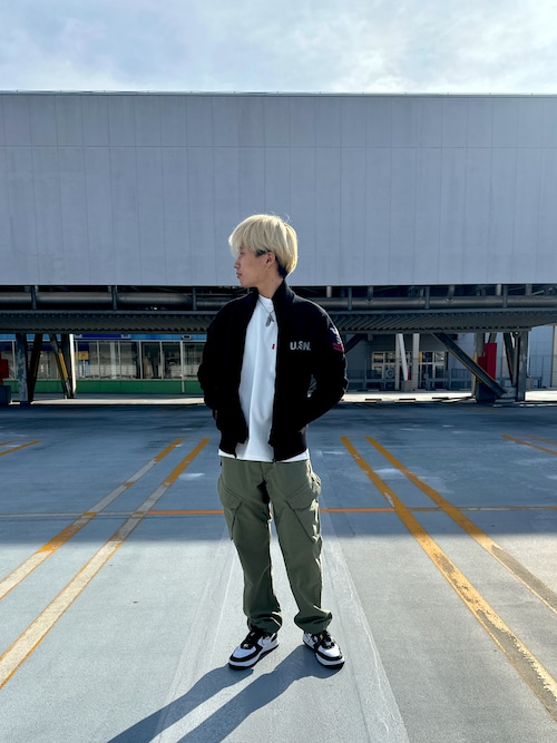 NAVAL STAND COLLAR ZIP KNIT JACKET / ネイバル スタンド カラー ジップ ニット ジャケット / AVIREX / アヴィレックス
