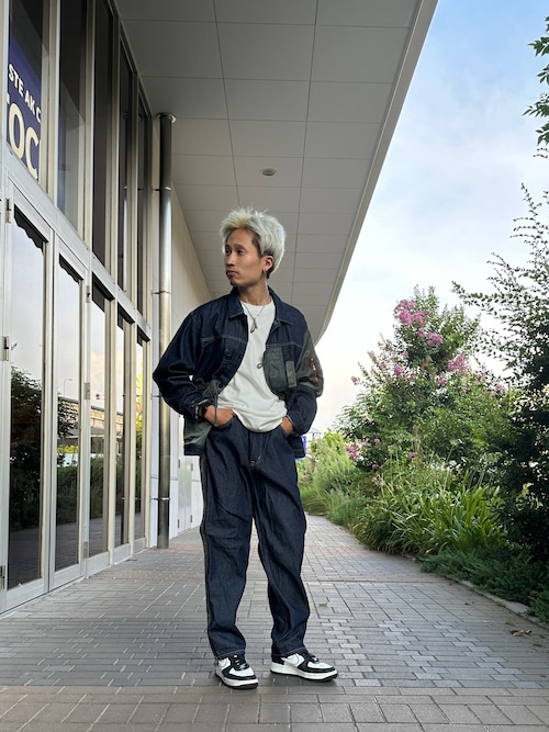 《CROSSOVER》BANDANA PATCH LONGSLEEVE T-SHIRT / バンダナ パッチ 長袖Tシャツ / AVIREX / アヴィレックス