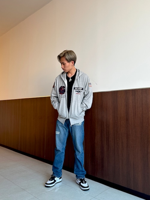 LONG SLEEVE ZIP PARKA DUST DEVILS / ロングスリーブ ジップアップ パーカー ダスト デビルス /AVIREX / アヴィレックス